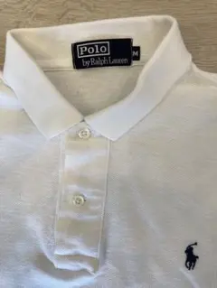 90s/ラルフローレン/ナイガイ製/ポロシャツ/白/M