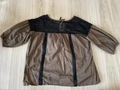 ナノユニバース　レース　ブラウス