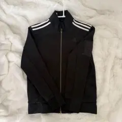 adidas 黒 ジップアップジャケット L【メンズ】