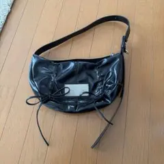 み*き様 Matin Kim マーティンキム ショルダーバッグ リボン ブラック
