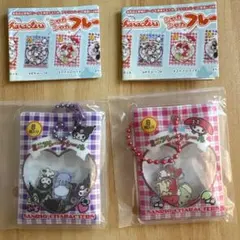 サンリオキャラクターズ　シャカシャカフレークシール風チャーム　マイメロクロミ