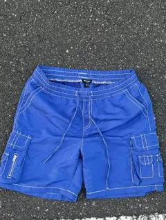 ま*る様 完全正規品TRUE RELIGION カーゴショーツ XL/TG青のサムネイル
