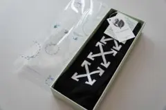 新品‼️Off-White アロー&ロゴデザイン ソックス 矢印デザイン ブラックのサムネイル