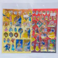 平成レトロ　ディズニー　オーロラ　ぷっくりシール　２点セット①