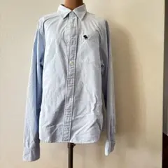 Abercrombie & Fitch ライトブルー長袖シャツ XL
