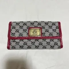 アンドバイピーアンドディー &byP&D 長財布 ジャガードモノグラム ピンク