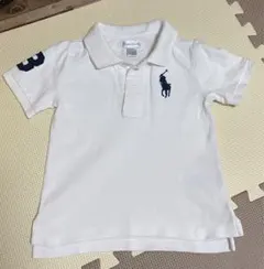 【ラルフローレン】ベビー服 18M (80~90)半袖ポロシャツ ホワイト