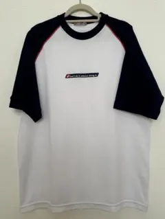asics 半袖 Tシャツ ラグラン ホワイト ネイビーのサムネイル