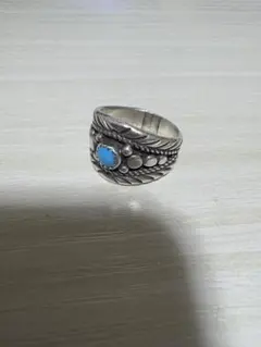 vintage sterling インディアンジュエリー ターコイズリング