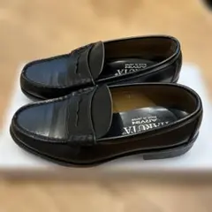 展示未使用品 HARUTA ARVIN ローファー 25.5cm 3E 黒 - メルカリ