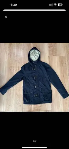 H&M ネイビー フード付き マウンテンパーカー