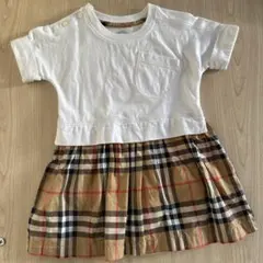Burberry ロンパースつきワンピース　70 80