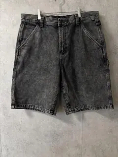 90s OLD VANS USAブラックデニムバギーショーツSK8ショートパンツ 90s OLD VANS USAブラックデニムバギーショーツSK8ショートパンツ