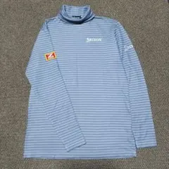 Srixon タートルネック 青ストライプ