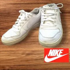 NIKE☆ナイキCourt Borough Low白レザースニーカー23cm☆