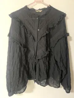 SM2 サマンサモスモス　ノーカラーブラウス