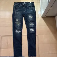 AZUL by MOUSSY ダメージスキニーデニム Sのサムネイル