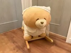 希少 テディベア ロッキングチェア クマの木馬 木熊 くまぬいぐるみ