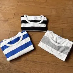ビショップ　ボーダーTシャツ　3枚セット　タイムアフタータイムのサムネイル