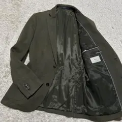 MNG MAN テーラードジャケット ヘリンボーン カーキ 48 メンズ