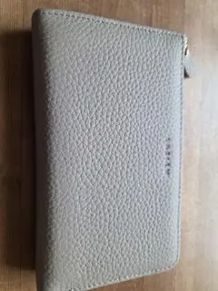 ラシエム　エクルベージュ×ピンク　レザー 長財布のサムネイル