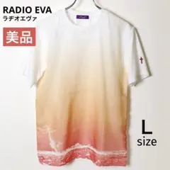 RADIO EVA 549 エヴァンゲリオン オーガンジー 半袖Tシャツ 波打際のサムネイル