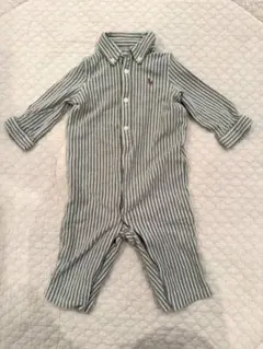 RalphLaurenストライプドニットオックスフォードカバーオール(おまけ付)