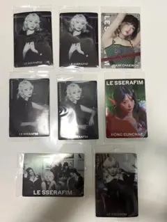LE SSERAFIM ウエハースカード8枚セットキムチェオン、サクラ、ウンチェ