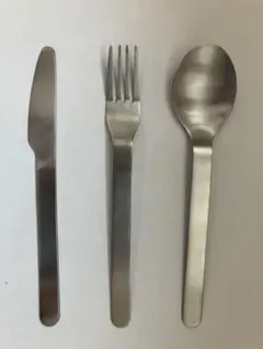 ステンレスカトラリー3点セット　携帯・ランチ・アウトドア用