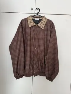 レトロ格子縞の切替ジャケット