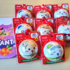 Coca-Cola 　ちいかわ　クリスマスオーナメント　コンプ 　ソックス巾着