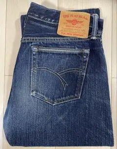 【濃紺 】THE FLAT HEAD 3001 赤耳セルビッジデニム W33 濃紺 】THE FLAT HEAD 3001 赤耳セルビッジデニム W33 パンツ