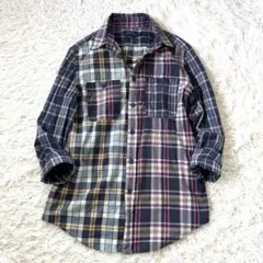 ポロラルフローレン　インドマドラス 長袖 シャツ 綿 リラックスフィット