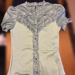 ルカ水色フリルシャツ サイズ38