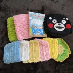 アクリルたわし　8個セット　くまモン　掃除クロス　ふきん　クロス