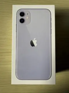 iPhone 11 128GB パープル ケース、イヤホン、アダプタ（本体なし）