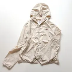 美品 DANTON ナイロンタフタ フーデッドジャケット ベージュ 洗えるのサムネイル