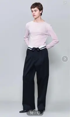 美品＜6(ROKU)＞コットン チノ パンツ ブラック