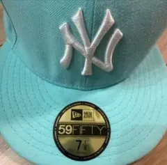 NEW ERA 59FIFTY 水色 NYキャップ 7 1/8
