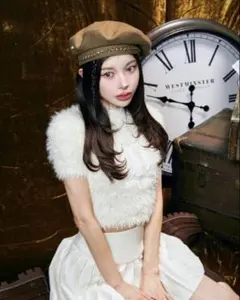 darich ファンシーヤーンニットトップス　IVO