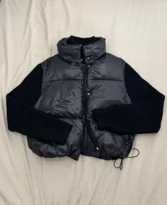 ZARA ブラック ダウンジャケット ショート丈