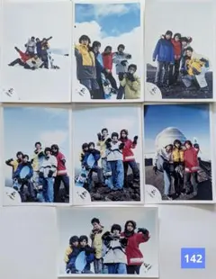 【7枚セット】嵐　集合、混合　公式写真(142)　旧嵐ロゴ　カレンダー撮影