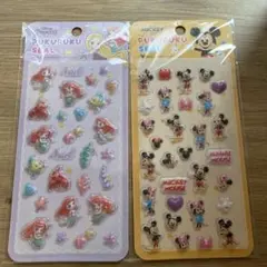 【新品】 PUKUPUKUシール＊ぷくぷくシール　ミッキーミニー、アリエル