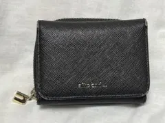 ニコアンド 財布 三つ折財布 ブラック 中古品