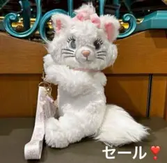 レア！香港ディズニー限定♡おしゃれキャット♡マリー♡ぬいぐるみ♡タグ付き レア！香港ディズニー限定♡おしゃれキャット♡マリー