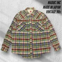 MADOC マドック ウエスタン シャツ VINTAGE 90s 日本製 フリー