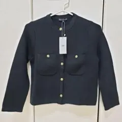 23区　ノーカラージャケット　ニットカーディガン