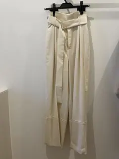 FRAY I.D アイボリー ワイドパンツ