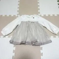 プティマイン　星柄チュニック 90cm