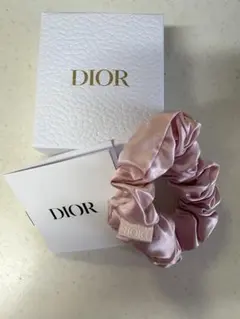 【新品未使用品】Diorディオール◆ノベルティ・サテンシュシュ♡ヘアゴム ピンクのサムネイル